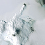 A satellite image of Antarctica's McMurdo Station and miles massive ice sheets. A satellite image of Antarctica's McMurdo Station and miles massive ice sheets.