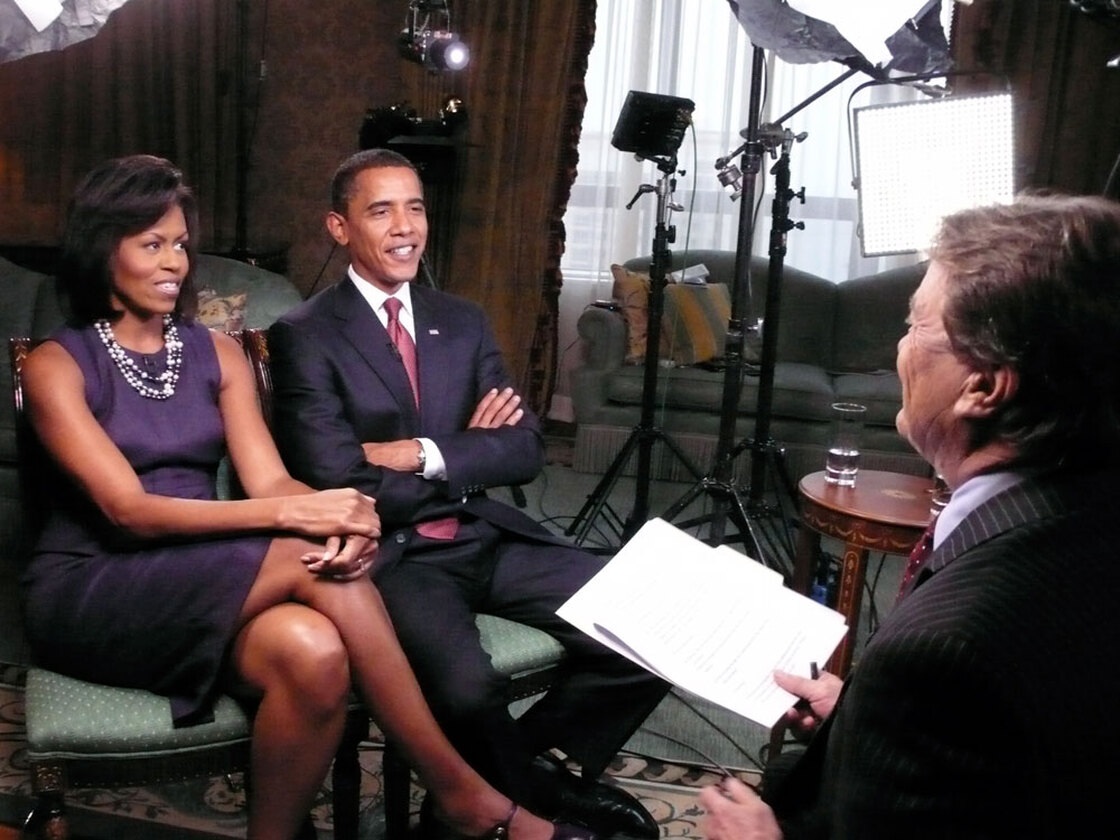 Barack and Michelle Obama appeared on '60 Minutes' in Nov. 2008.