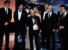 Matthew Weiner and the cast of 'Mad Men' accept the Emmy for Outstanding Drama Series Matthew Weiner and the cast of 'Mad Men' accept the Emmy for Outstanding Drama Series