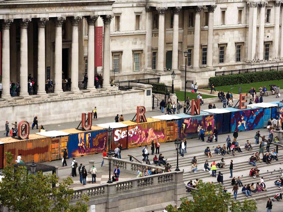 'Journey' outside London's National Gallery