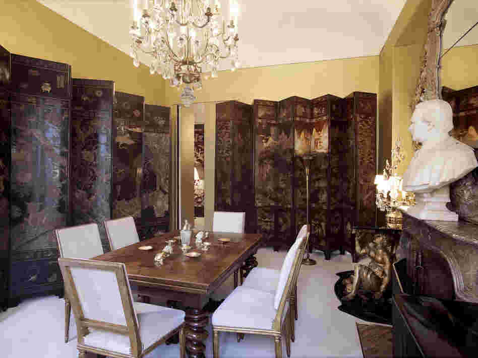 View of a room in Coco Chanel's apartment.