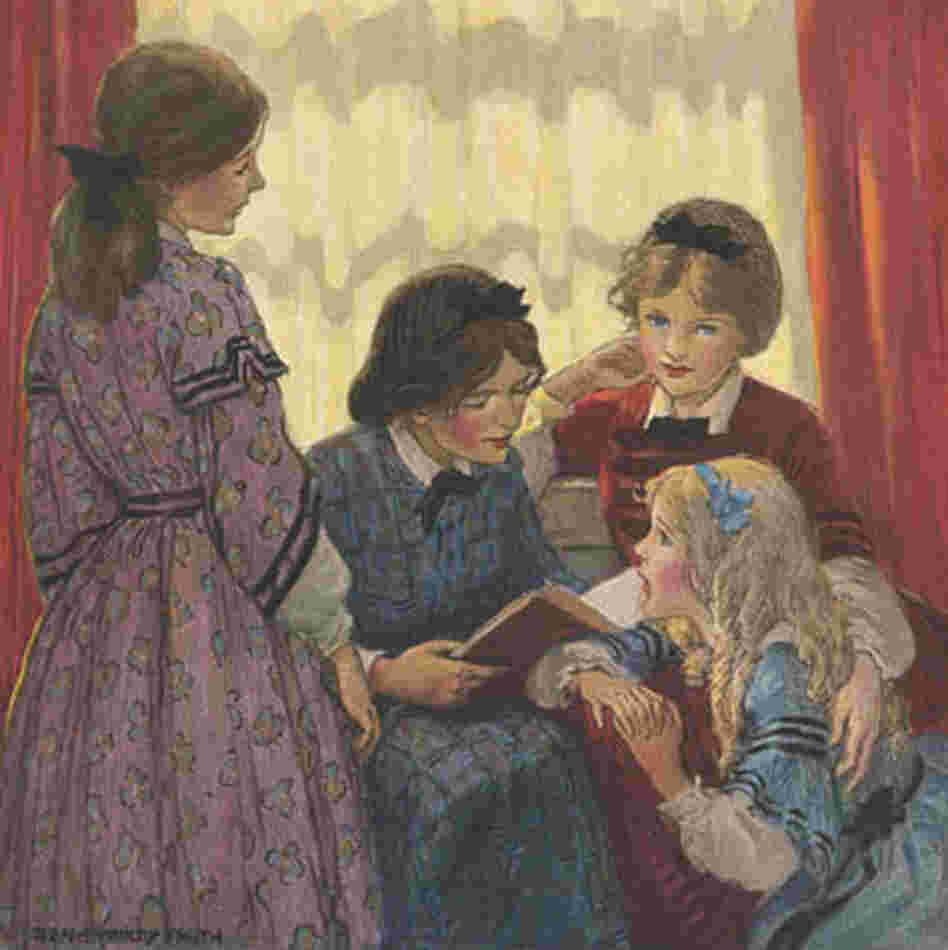An illustration from 'Little Women'