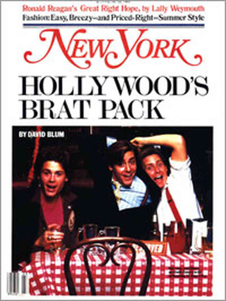 'Brat Pack' Cover of New York Magazine 'Brat Pack' Cover of New York Magazine
