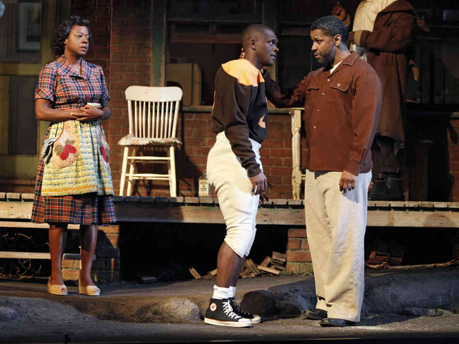 Viola Davis, Chris Chalk, Denzel Washington