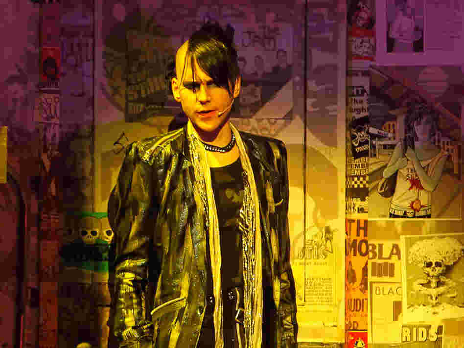 Tony Vincent as St. Jimmy in a scene from American Idiot