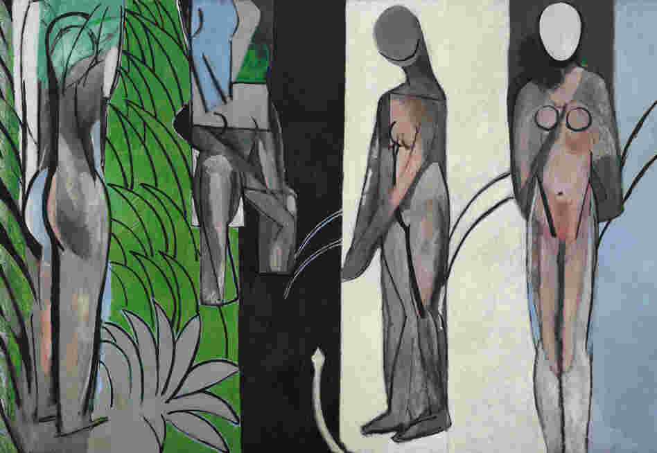 Bathers by a River