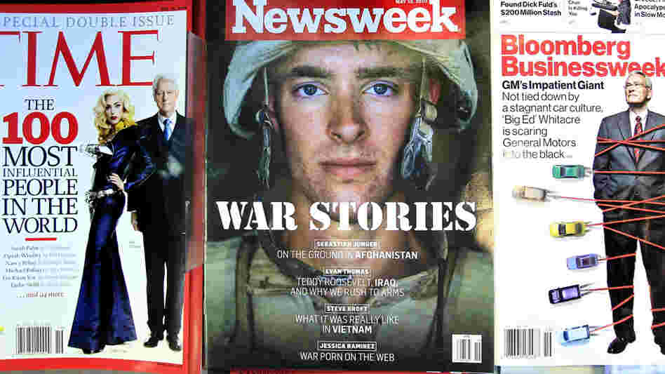 Time and Newsweek on a newsstand Time and Newsweek on a newsstand