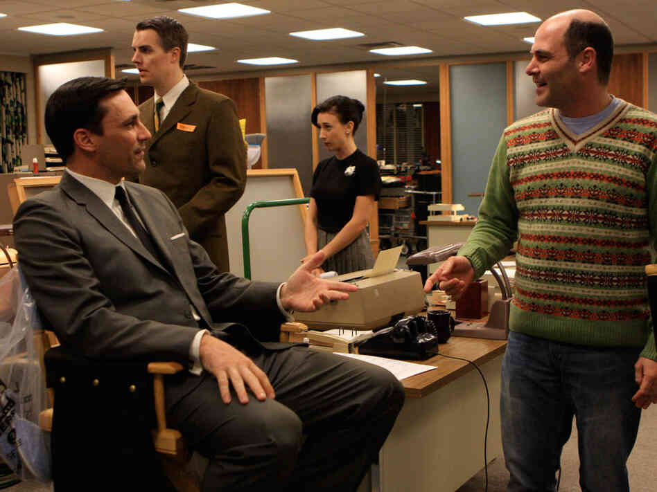 Jon Hamm and Matthew Weiner