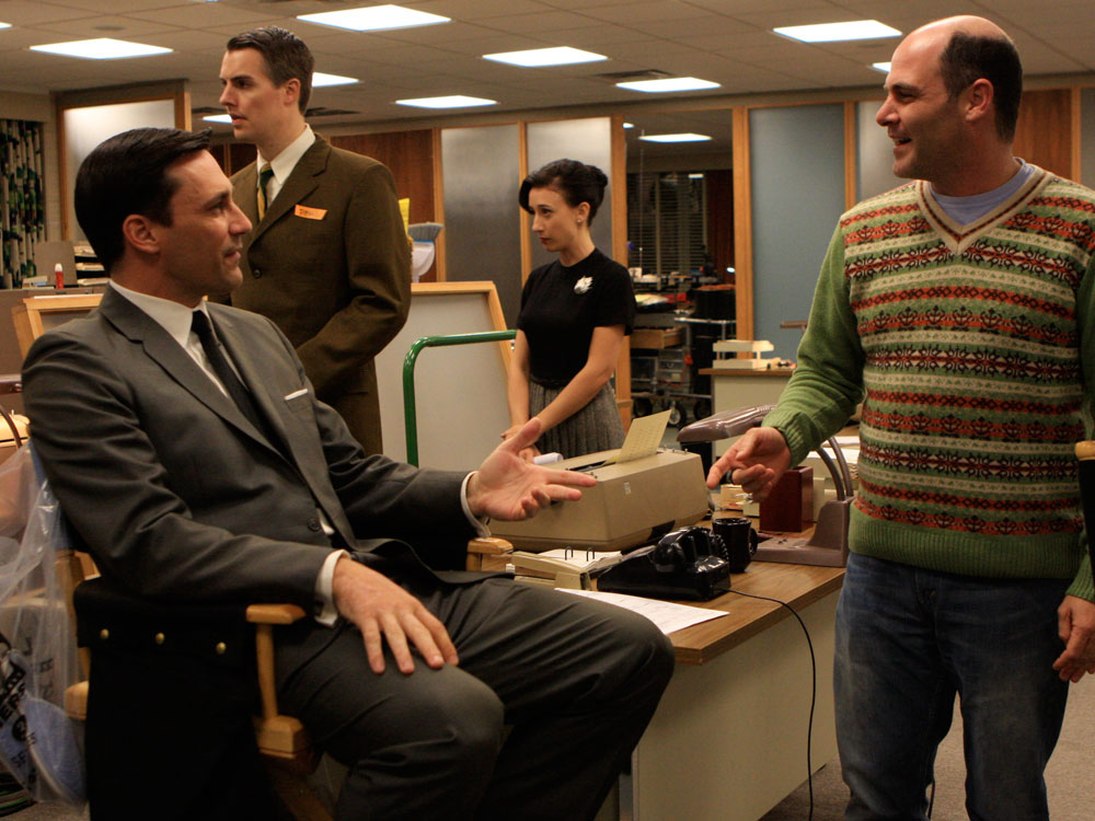 Jon Hamm and Matthew Weiner