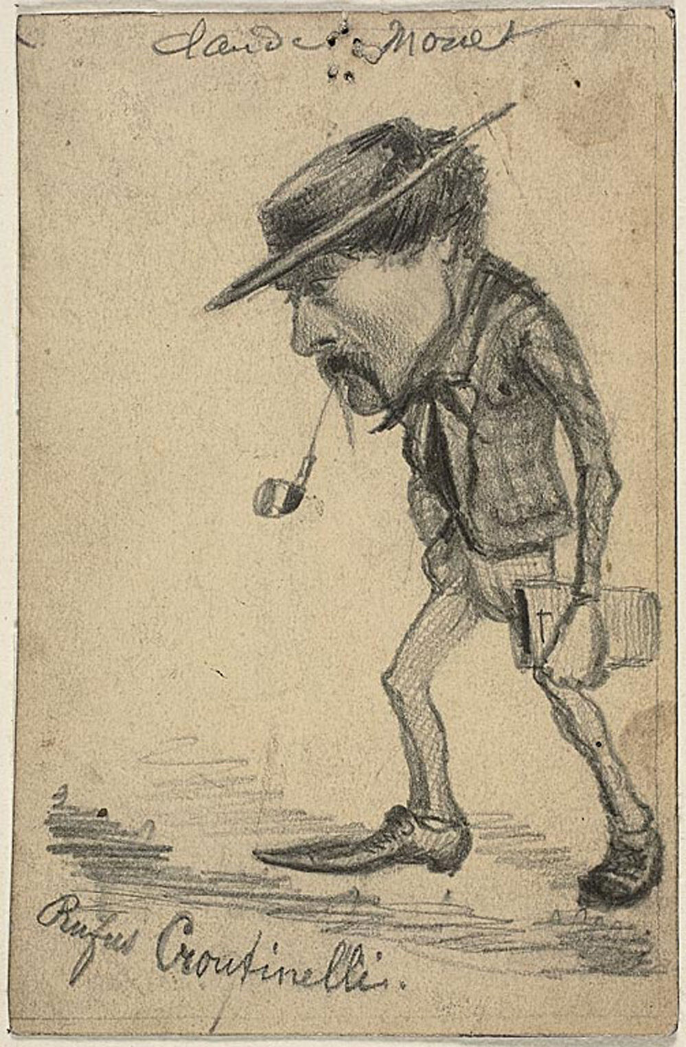 Caricature of Henri Cassinelli: 'Rufus Croutinelli'