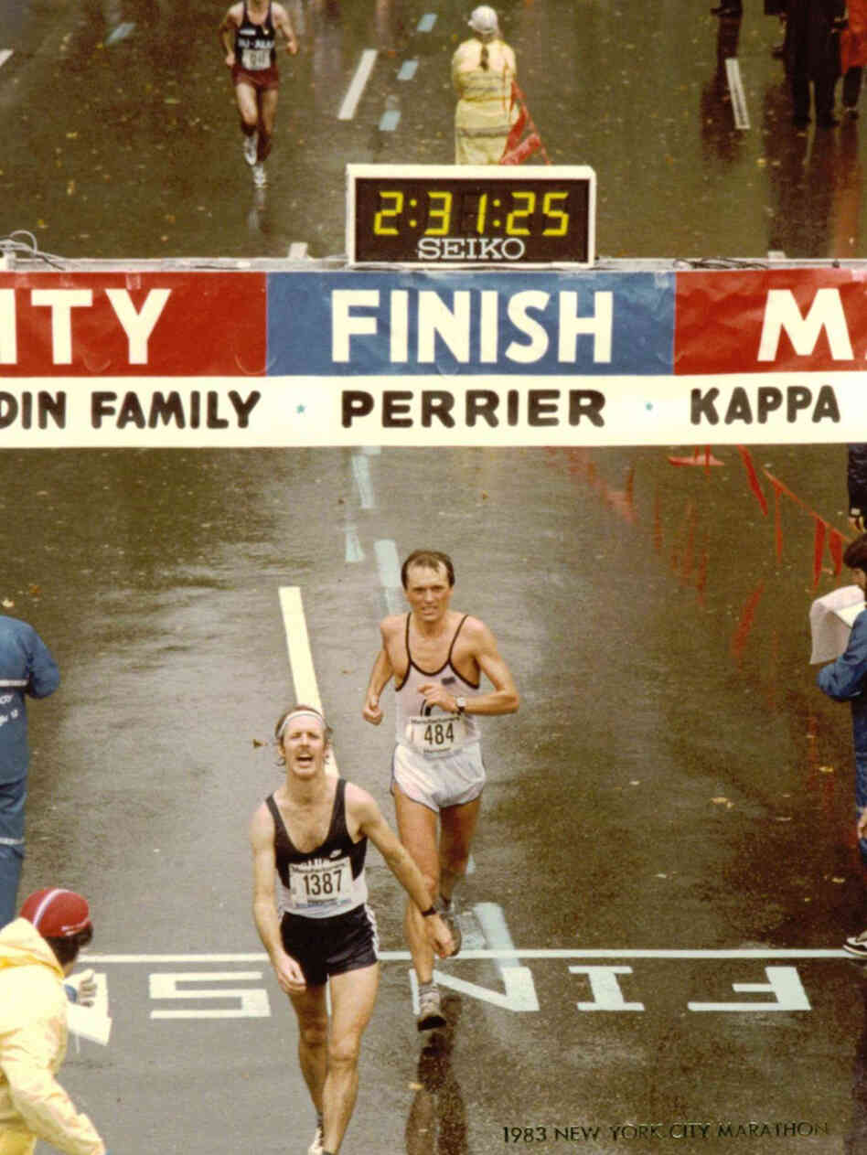 Bernd Huebner at the 1983 New York Marathon Bernd Huebner at the 1983 New York Marathon