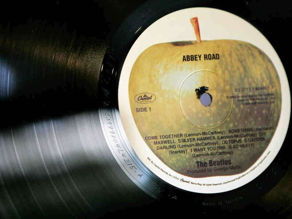 Apple label on Abbey Road