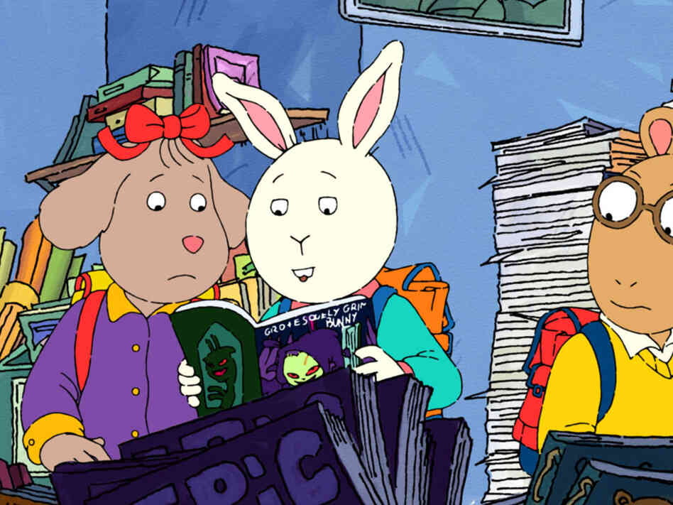 Friends read scary comics in 'Arthur'