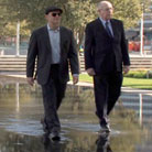 Carl Kasell and Peter Sagal walk on water