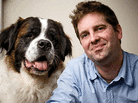 Michael Shaffer and Murphy, his St. Bernard Michael Shaffer and Murphy, his St. Bernard