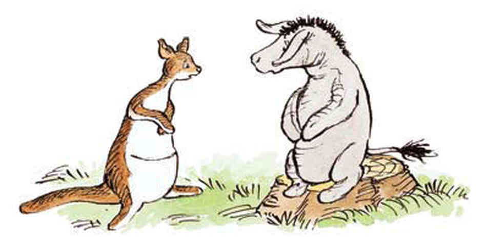 Kanga with Eeyore, credit Mark Burgess Kanga with Eeyore, credit Mark Burgess