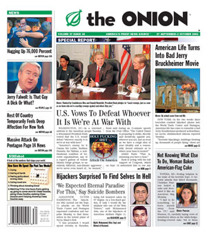 Post-Sept. 11 Issue of 'The Onion'