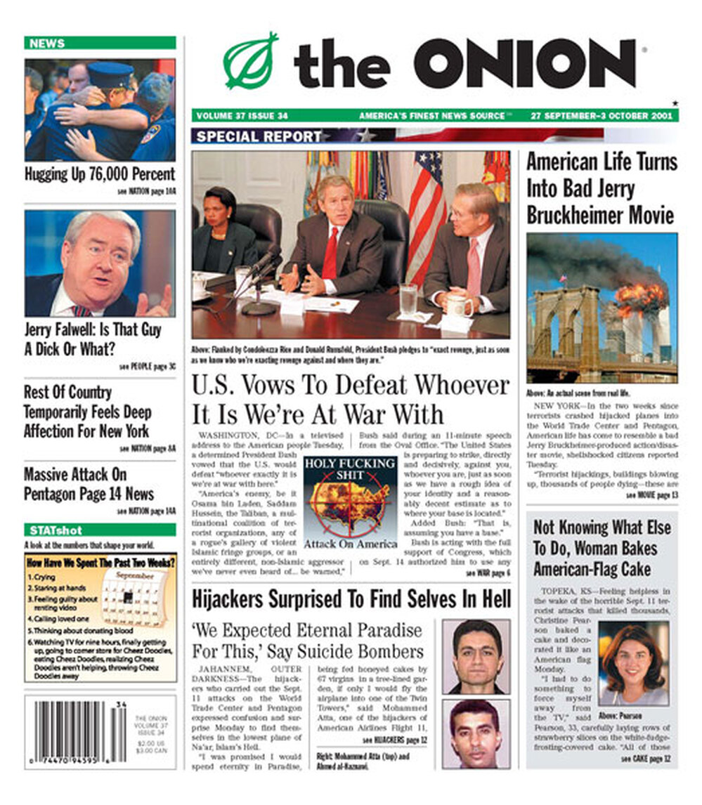 Post-Sept. 11 Issue of 'The Onion'