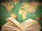 Book and map of the world