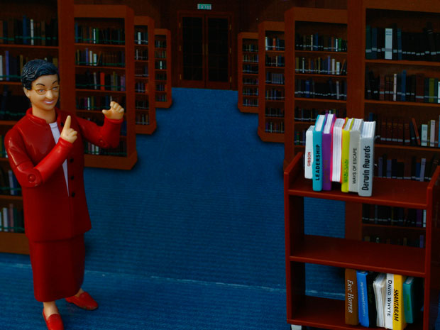 Nancy Pearl Librarian action figure