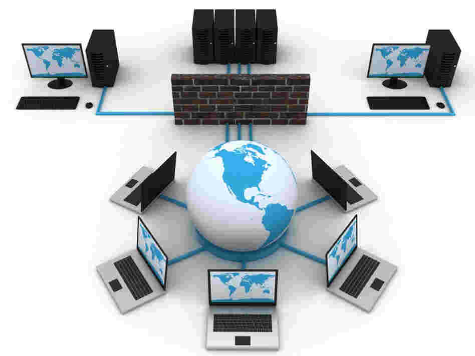 graphic representation of a computer network