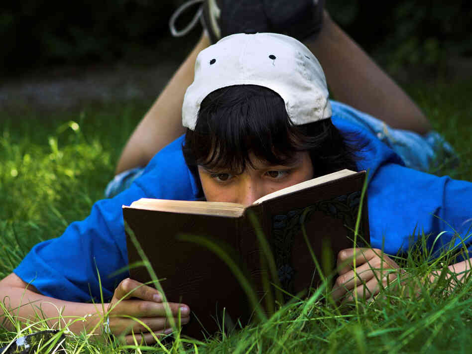 Teen Boy Reading Poetry Teen Boy Reading Poetry
