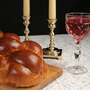 Challah, candles and wine for the Jewish Sabbath (Shabbat) Challah, candles and wine for the Jewish Sabbath (Shabbat)