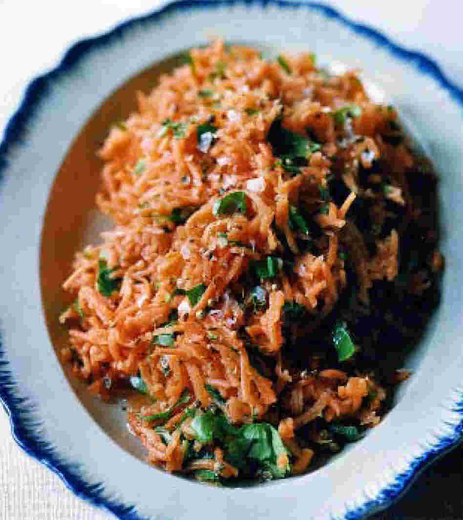 Carrot Salad with Cilantro and Green Chili