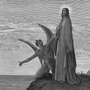 The devil tempts Jesus in the desert. The devil tempts Jesus in the desert.