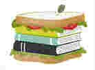 Illustration: Books in a sandwich Illustration: Books in a sandwich