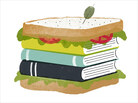 Illustration: Books in a sandwich Illustration: Books in a sandwich