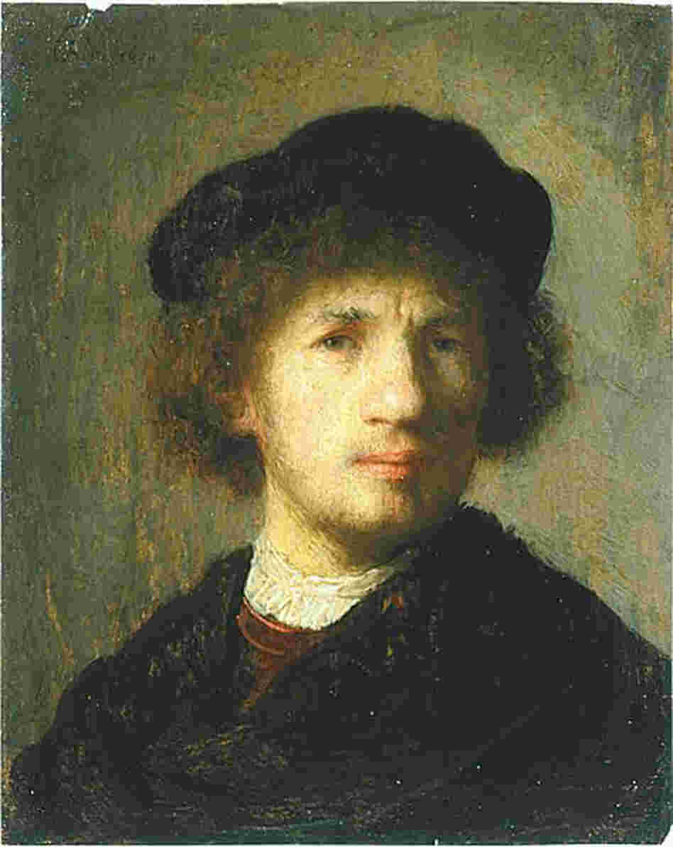 "Self portrait" by Rembrandt, 1630