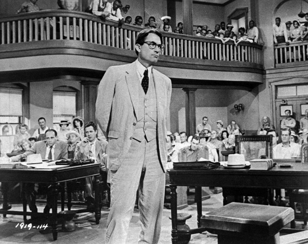 Gregory Peck plays attorney Atticus Finch, in 'To Kill A Mockingbird'