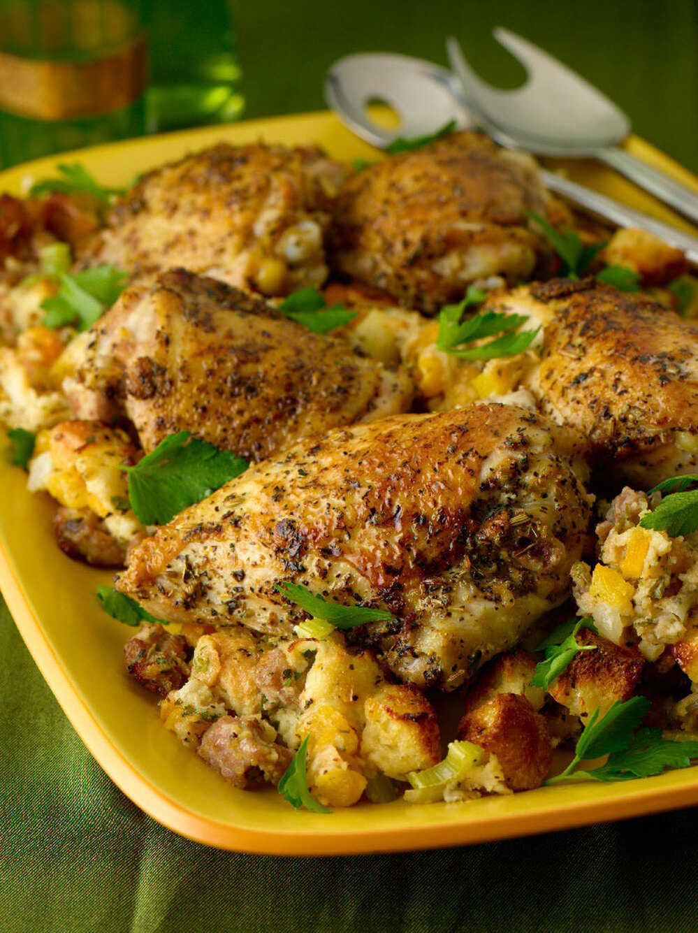 Festive Roast Chicken and Stuffing