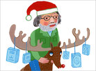 Illustration: Alan Cheuse as Santa Illustration: Alan Cheuse as Santa