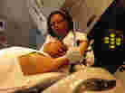 Woman Undergoing Radiation Therapy Woman Undergoing Radiation Therapy