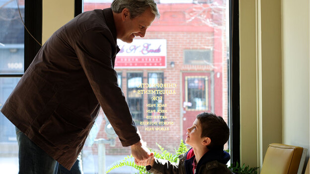 16:9: Jeff Daniels and Max Antisell in 'The Answer Man'
