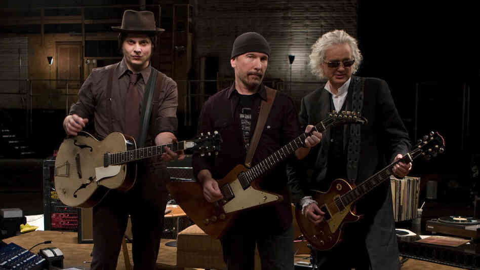 WIDE Jack White, The Edge, and Jimmy Page in 'It Might Get Loud'