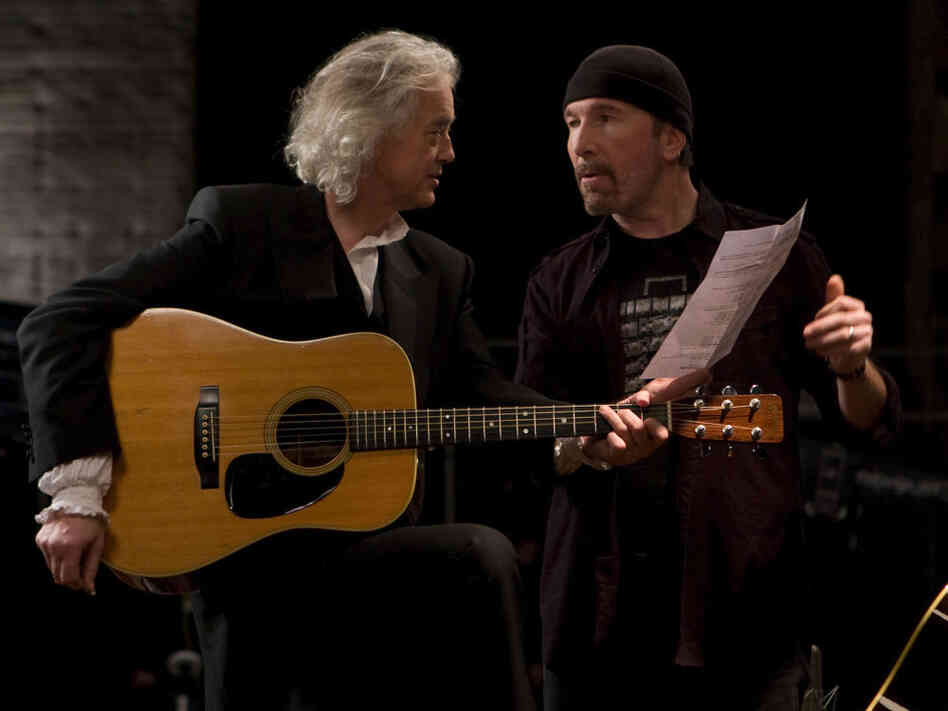 Jimmy Page and The Edge in 'It Might Get Loud'