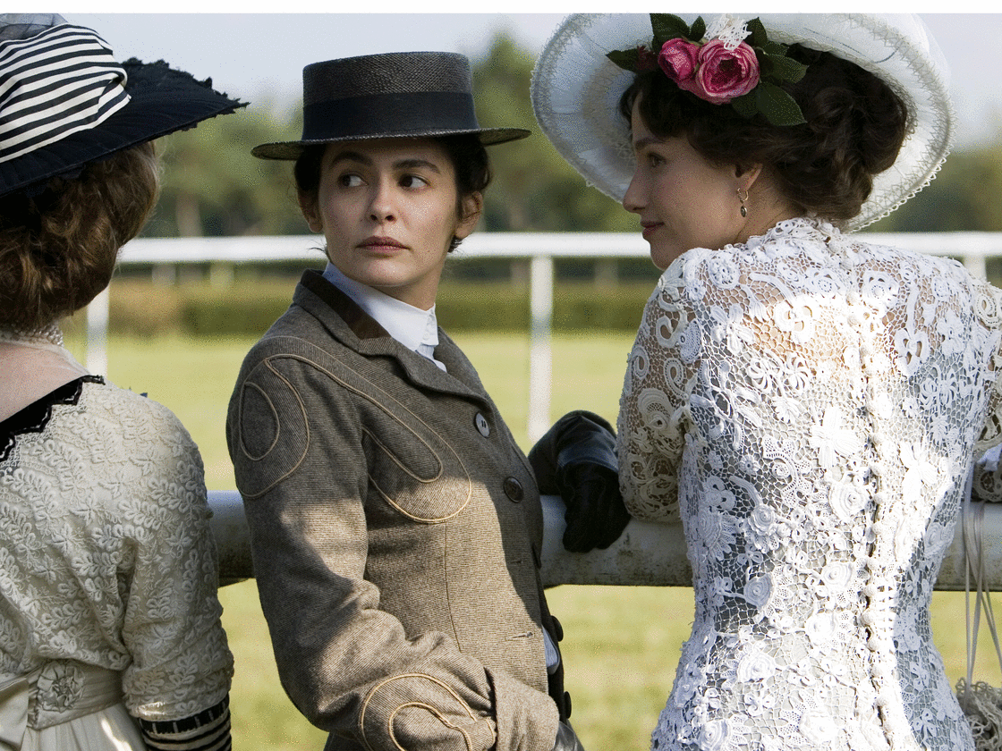 Audrey Tautou at the racetrack