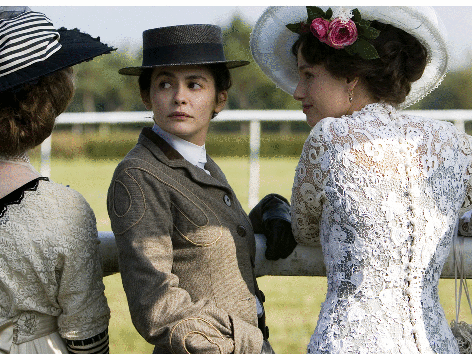 Audrey Tautou at the racetrack