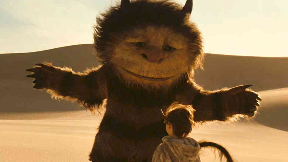 W: James Gandolfini as Carol and Max Records as Max in 'Where The Wild Things Are.' W: James Gandolfini as Carol and Max Records as Max in 'Where The Wild Things Are.'