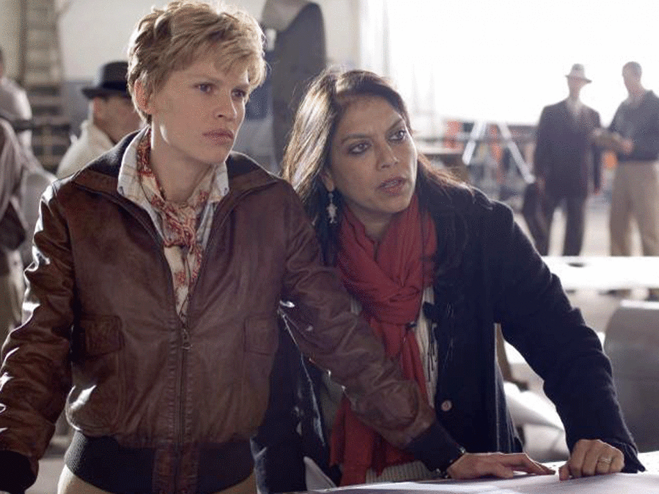 Hilary Swank and Mira Nair