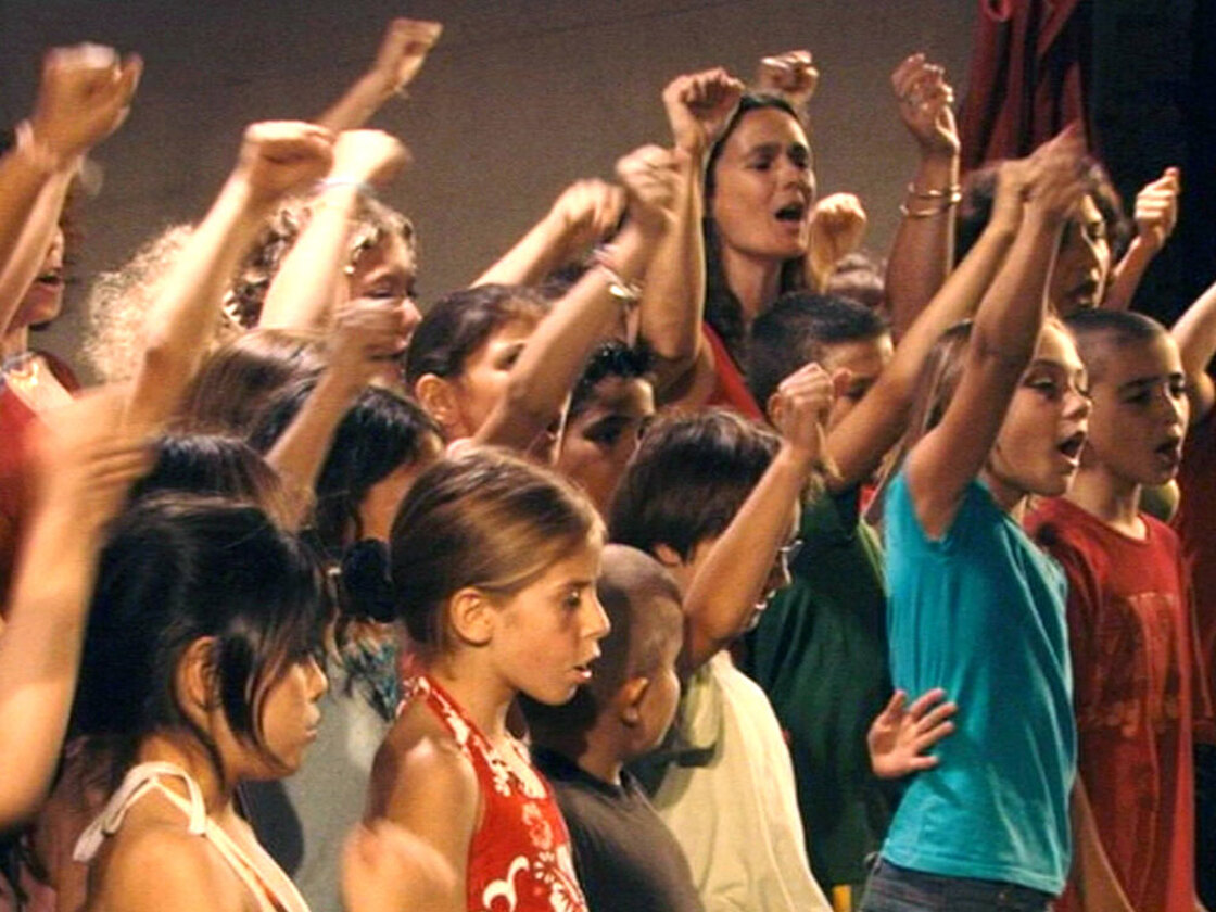 Children singing