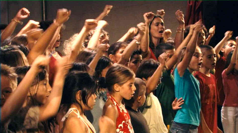 Children singing
