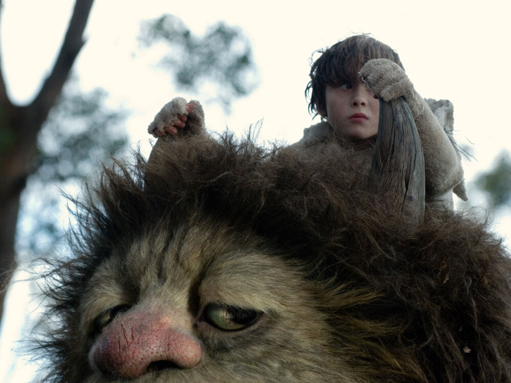 James Gandolfini and Max Records in 'Where The Wild Things Are'