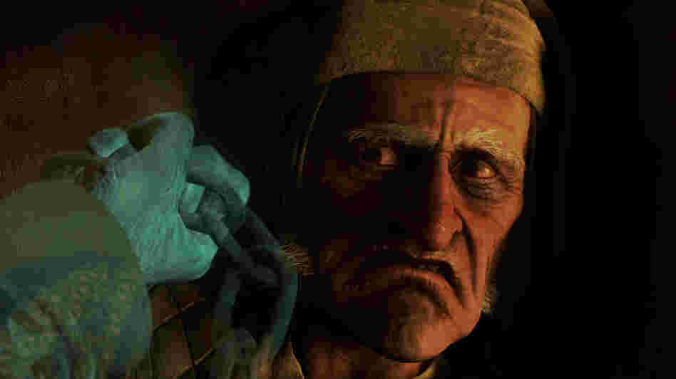 Scrooge (voiced by Jim Carrey) in 'A Christmas Carol'