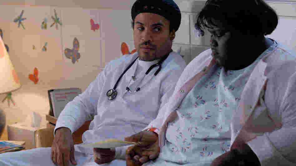 W: Lenny Kravitz and Gabourey Sidibe in 'Precious, Based on the Novel by Sapphire' W: Lenny Kravitz and Gabourey Sidibe in 'Precious, Based on the Novel by Sapphire'