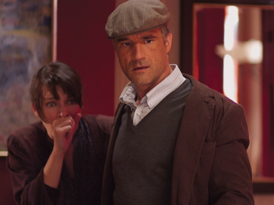 Milla Jovovich and Elias Koteas