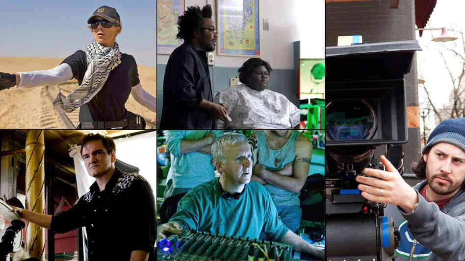 Best Director nominees Kathryn Bigelow, Lee Daniels, Jason Reitman, James Cameron, Quentin Tarantino Best Director nominees Kathryn Bigelow, Lee Daniels, Jason Reitman, James Cameron, Quentin Tarantino